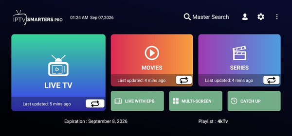 Android TV for IPTV Smarters Pro