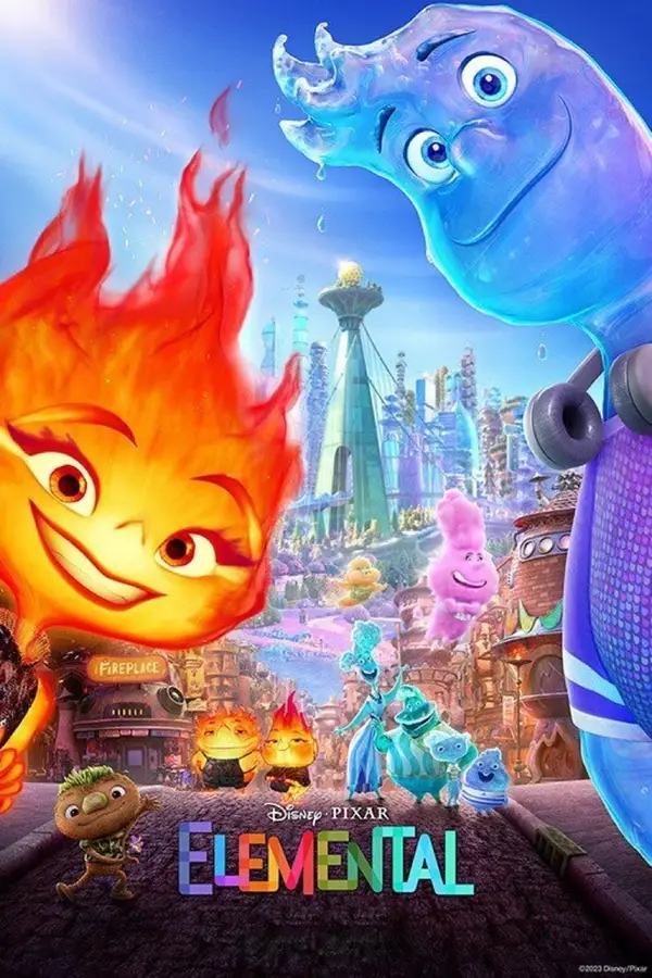 Elemental animated movie poster
